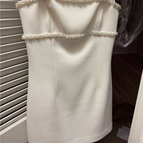 Rebecca Vallance bridal perle embellished bonded minidress - Picture 4 of 4